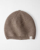 Baby Organic Cotton Sweater Knit Cap, image 1 of 3 slides