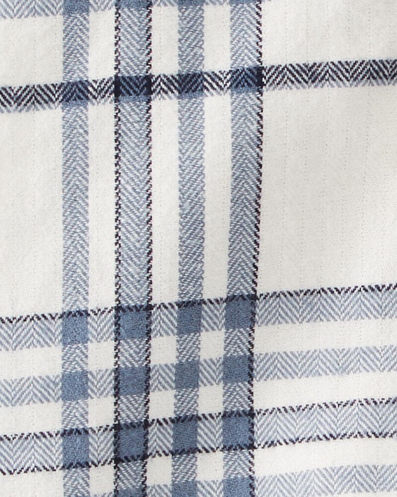 Baby Organic Cotton Cozy Flannel Button-Front Shirt, image 3 of 4 slides