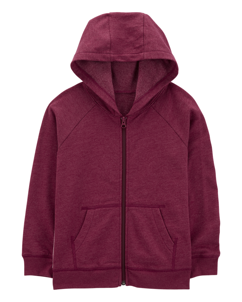 Kid Zip-Up Fleece Hoodie, image 1 of 4 slides