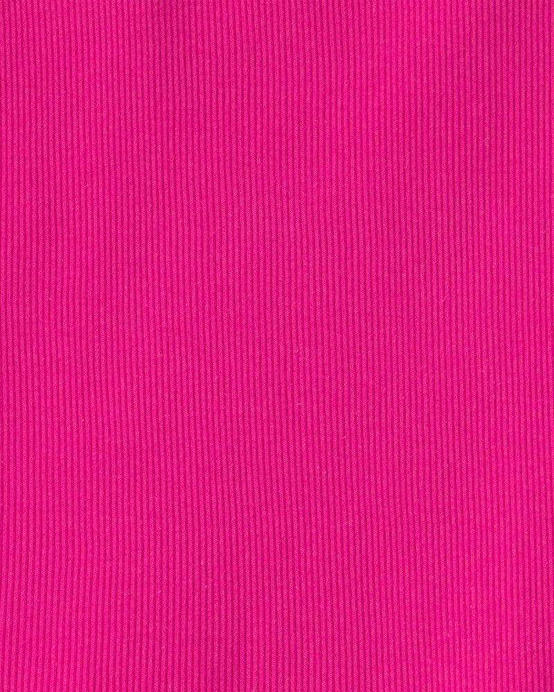 Girls Rib Tank Top - Pink, image 2 of 3 slides