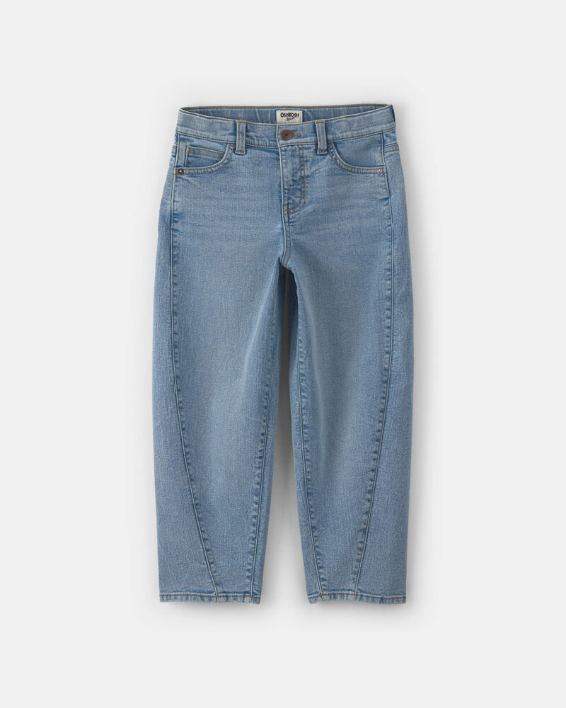 Boys Denim Baggy Barrel Jeans - Light Wash, image 1 of 4 slides