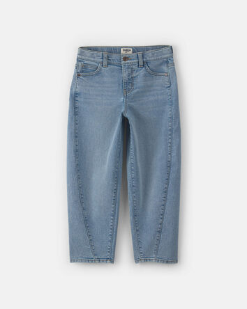 Boys Denim Baggy Barrel Jeans - Light Wash, 