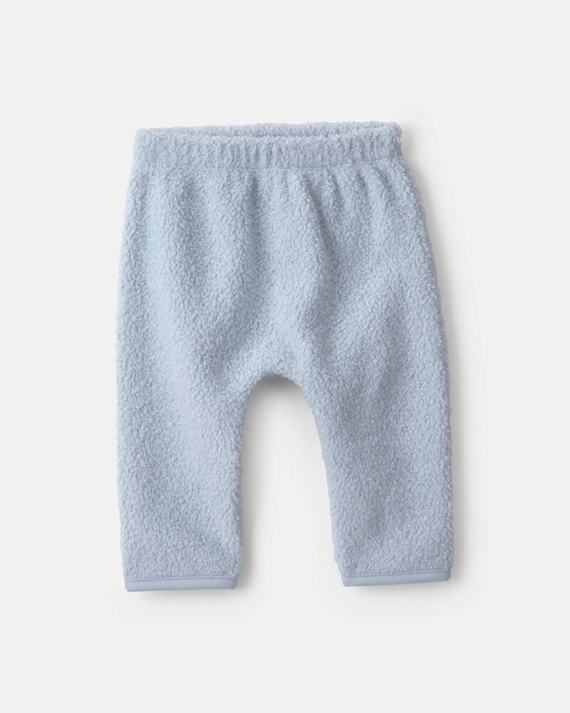 B&eacute;b&eacute; gar&ccedil;on - Ensemble 2 pi&egrave;ces haut manches longues et pantalon en molleton &agrave; th&egrave;me ourson &ndash; Bleu, image 2 sur 3 diapositives