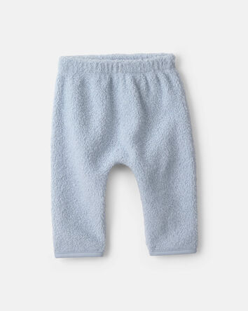 B&eacute;b&eacute; gar&ccedil;on - Ensemble 2 pi&egrave;ces haut manches longues et pantalon en molleton &agrave; th&egrave;me ourson &ndash; Bleu, 