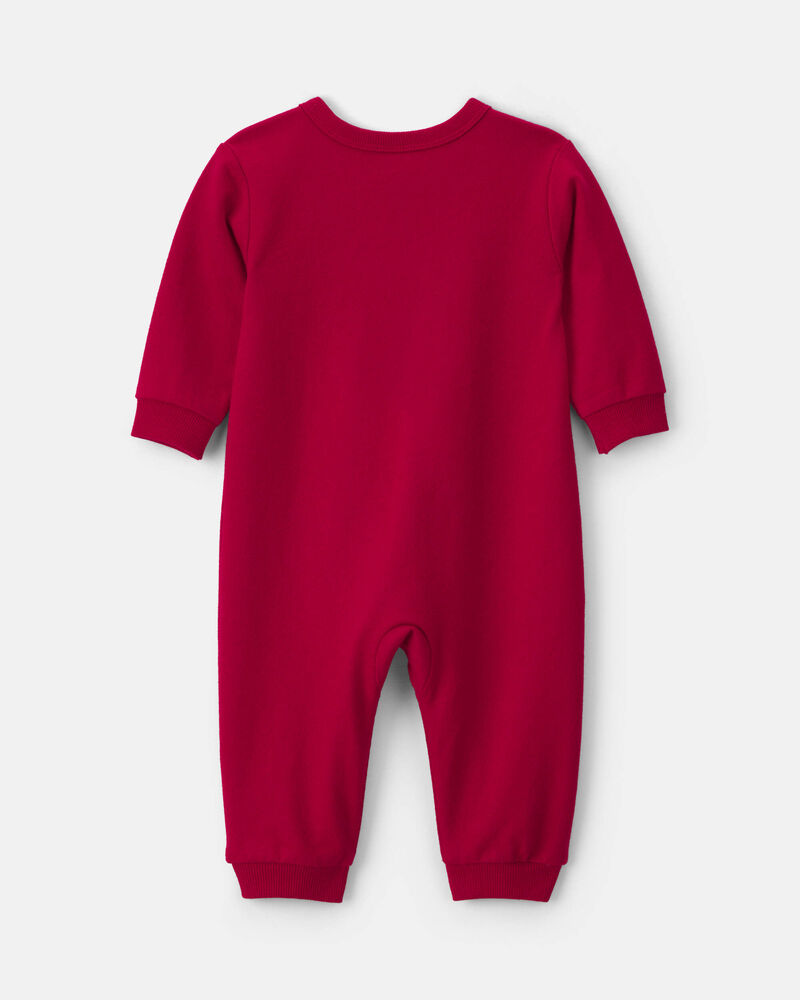 B&eacute;b&eacute; - Combinaison manches longues en jersey bouclette &laquo;Tiny Heart Big Love&raquo; pour la Saint-Valentin &ndash; Rouge, image 2 sur 4 diapositives