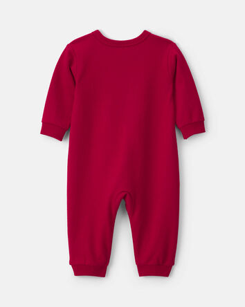 B&eacute;b&eacute; - Combinaison manches longues en jersey bouclette &laquo;Tiny Heart Big Love&raquo; pour la Saint-Valentin &ndash; Rouge, 