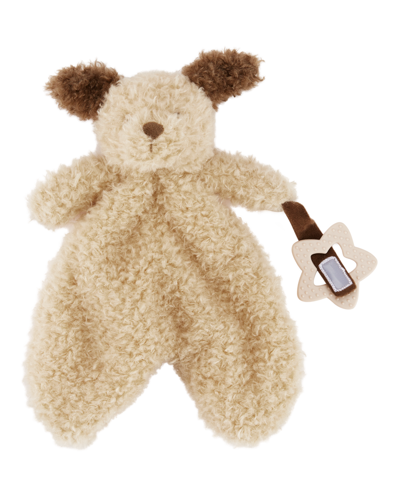 Baby Puppy Plush With Teether, image 2 of 2 slides
