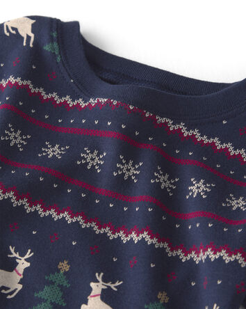 Toddler 2-Piece Organic Cotton Fair Isle Pyjamas, 