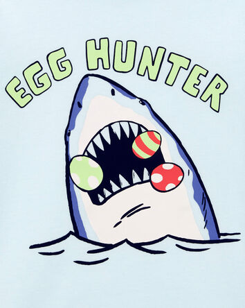 T-shirt à imprimé de requin Egg Hunter Shark, 