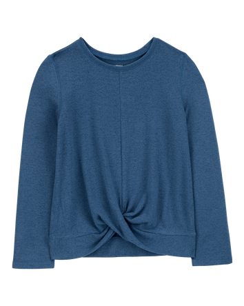 Kid Knit Long-Sleeve Fashion Top - Blue, 