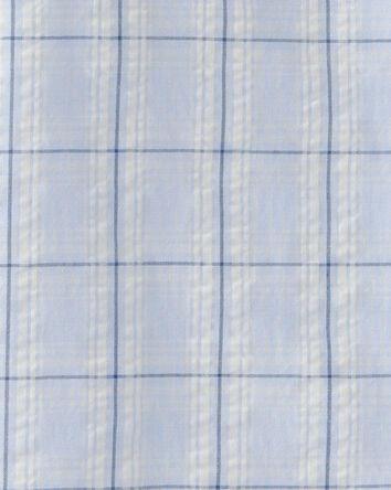 Gar&ccedil;ons - Chemise boutonn&eacute;e &agrave; motif &eacute;cossais - Bleu, 