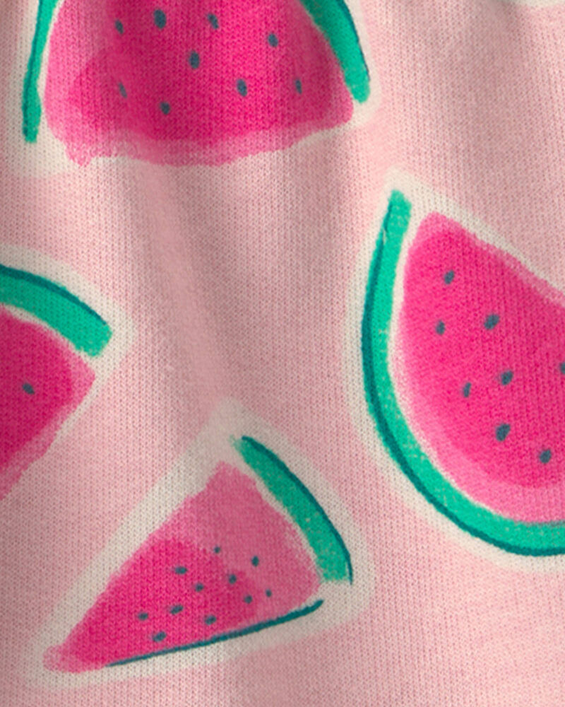 B&eacute;b&eacute; fille - Short en jersey bouclette &agrave; motif de melon d&rsquo;eau - Rose, image 3 sur 3 diapositives