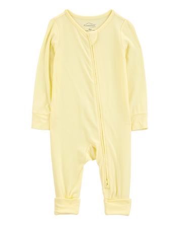 Baby PurelySoft Foldover Cuff Sleeper - Yellow, 