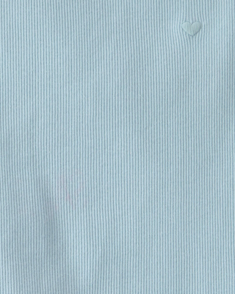 Tout-petit fille - Ensemble 2 pi&egrave;ces d&eacute;bardeur et jupe &agrave; motif de fleurs tropicales - Bleu, image 3 sur 4 diapositives