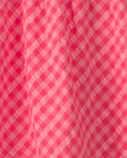 Toddler Girl Gingham Tiered Dress - Red, image 3 of 4 slides