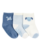 Baby 3-Pack Puppy Ankle Socks, image 1 of 2 slides