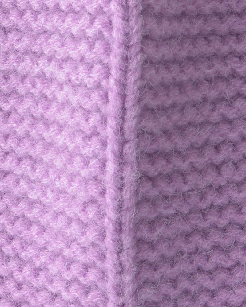 Girls Kombi Dangle Peruvian Hat - Lilac, image 3 of 3 slides