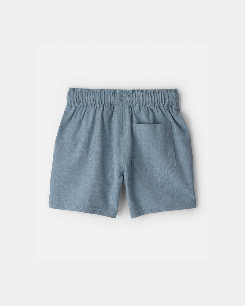 Baby Boy Woven Pocket Shorts - Blue, image 2 of 4 slides