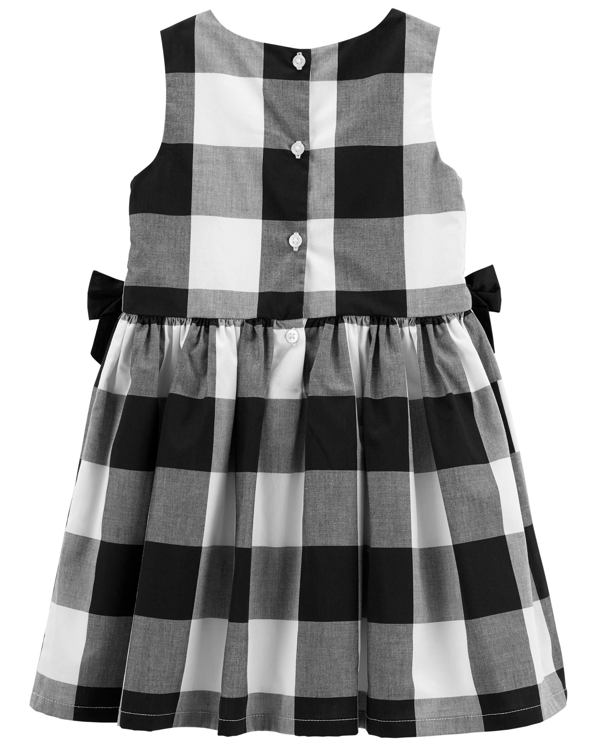 Carter's buffalo check holiday dress on sale