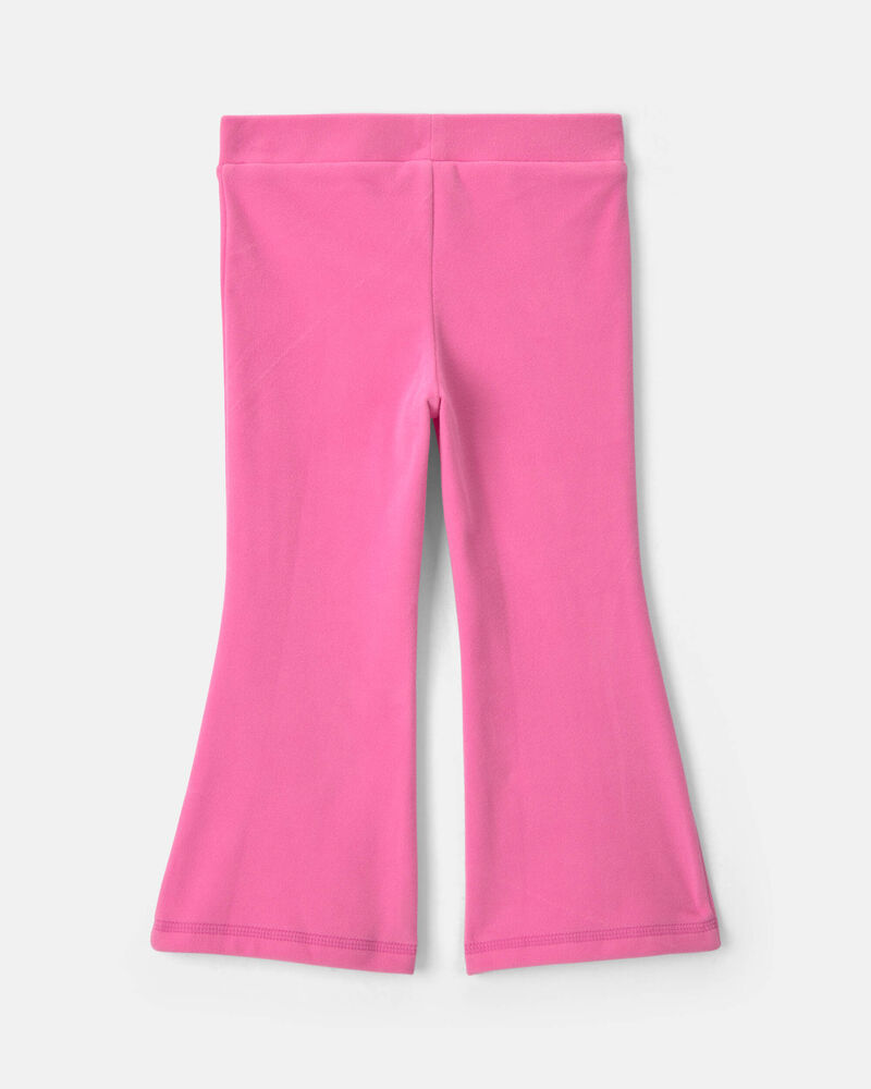 Toute-petite fille &ndash; Pantalon &agrave; enfiler en molleton &ndash; Rose, image 2 sur 3 diapositives