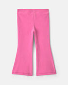 Toute-petite fille &ndash; Pantalon &agrave; enfiler en molleton &ndash; Rose, image 2 sur 3 diapositives