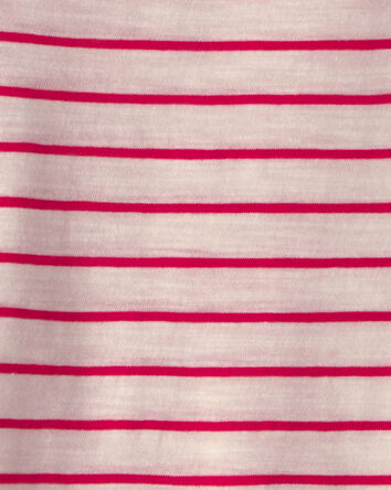 Baby Striped Bodysuit - Red/Ivory, 