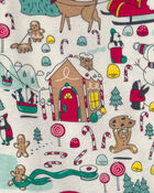 Toddler 2-Piece Christmas Scavenger Hunt 100% Cotton Snug Fit Pyjama Set, image 2 of 4 slides