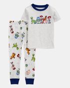 Tout-petit gar&ccedil;on - Pyjama 2 pi&egrave;ces en coton ajust&eacute; imprim&eacute; Toy Story - Chin&eacute;, image 1 sur 2 diapositives