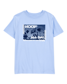 Kid 'Hoop All Day' Short-Sleeve Graphic Tee - Blue, image 1 of 3 slides