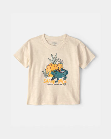 Tout-petit gar&ccedil;on - T-shirt &agrave; imprim&eacute; iguane &laquo;Sharp Dude&raquo; - Cr&egrave;me, 