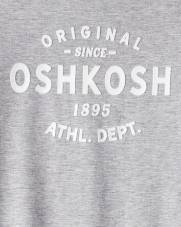B&eacute;b&eacute; gar&ccedil;on - T-shirt &agrave; manches longues &agrave; logo Oshkosh - Gris, 