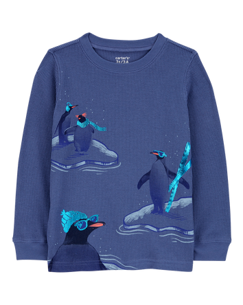 Baby Penguin Thermal Graphic Tee, 