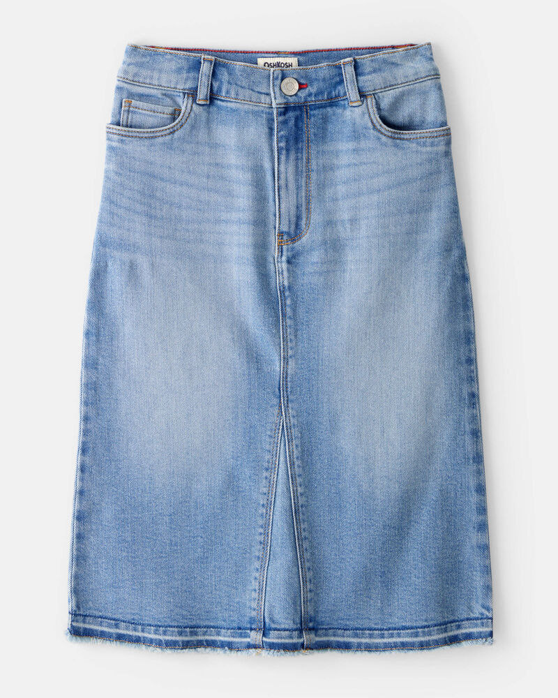 Girls Denim Midi Skirt Blue Carter's Oshkosh Canada