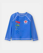 Toddler Boy &copy;Disney/Pixar Cars Rashguard - Blue, image 1 of 3 slides