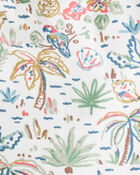 Bébé Ensemble 2 pièces en coton biologique à motifs tropicaux, image 3 sur 4 diapositives