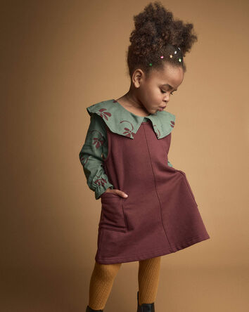 Toddler Girl Otter Pocket Jumper - Burgundy, 
