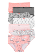 Kid 7-Pack Unicorn Stretch Cotton Undies, image 1 of 3 slides