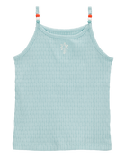Toddler Floral Ribbed Tank Top, image 1 of 3 slides