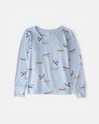 Toddler Boy Plane PurelySoft 2-Piece Pyjama Set - Blue, image 2 of 7 slides