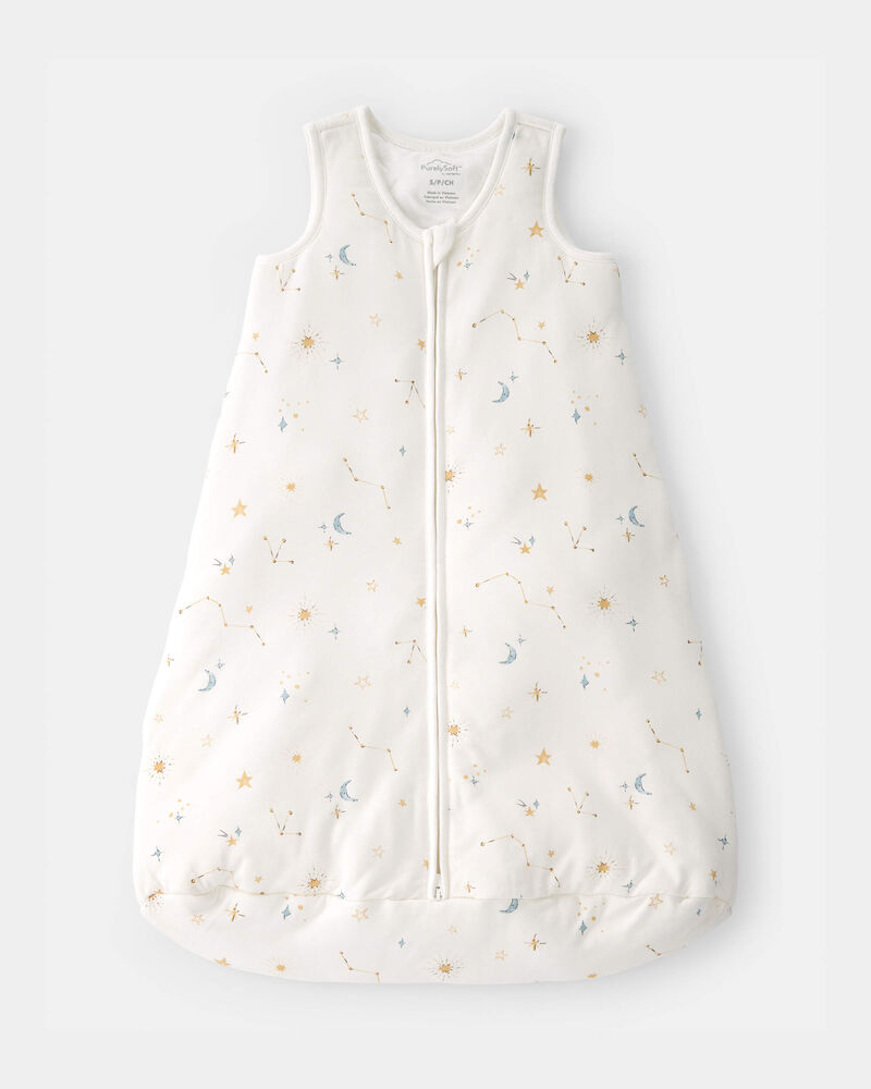 Baby Constellation 2-Way Zip Wearable Blanket - White, image 1 of 5 slides