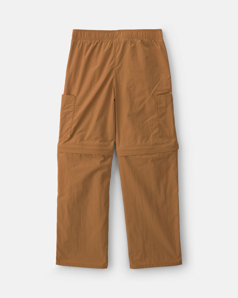 Boys Cargo Utility Zip-Off Pants - Brown, image 5 of 9 slides