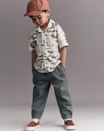 Toddler Boy Jogger Pant - Olive, 