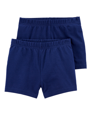 Toddler 2-Pack Navy Bike Shorts, 