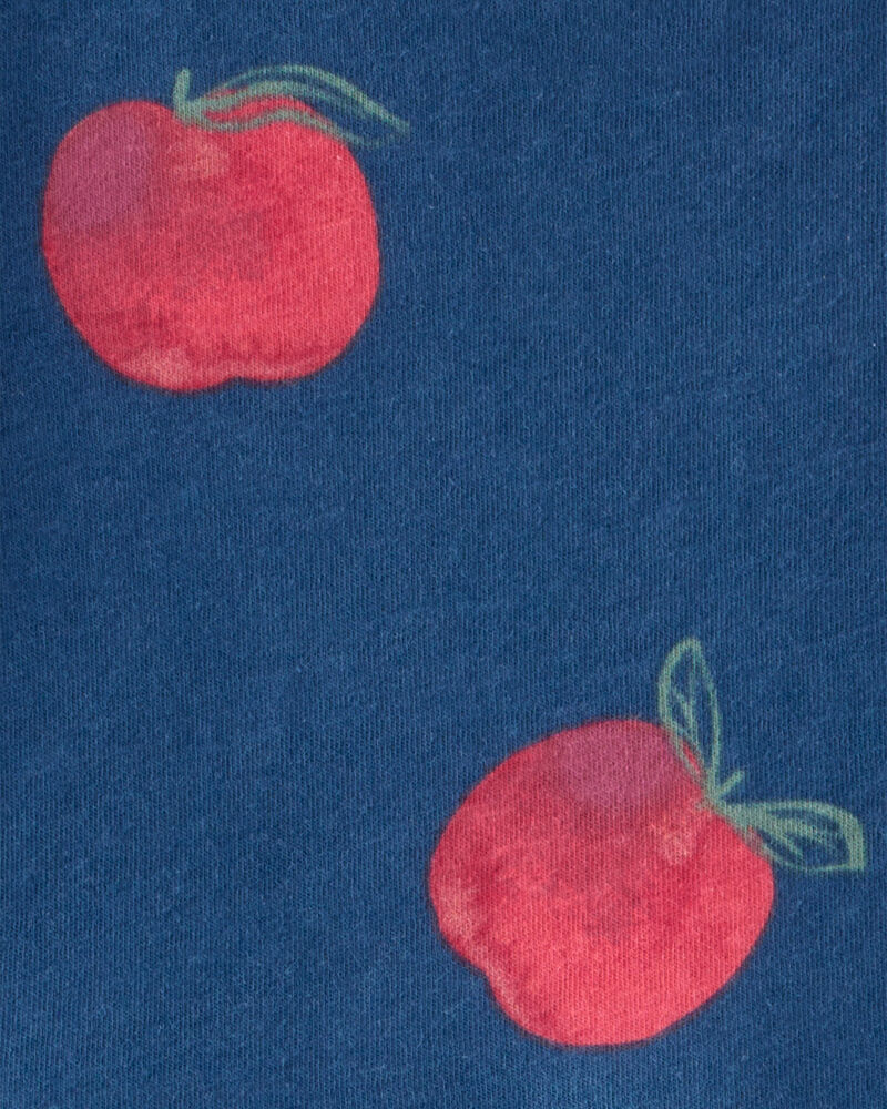 Toddler Girl Apple Print Dress, image 3 of 4 slides