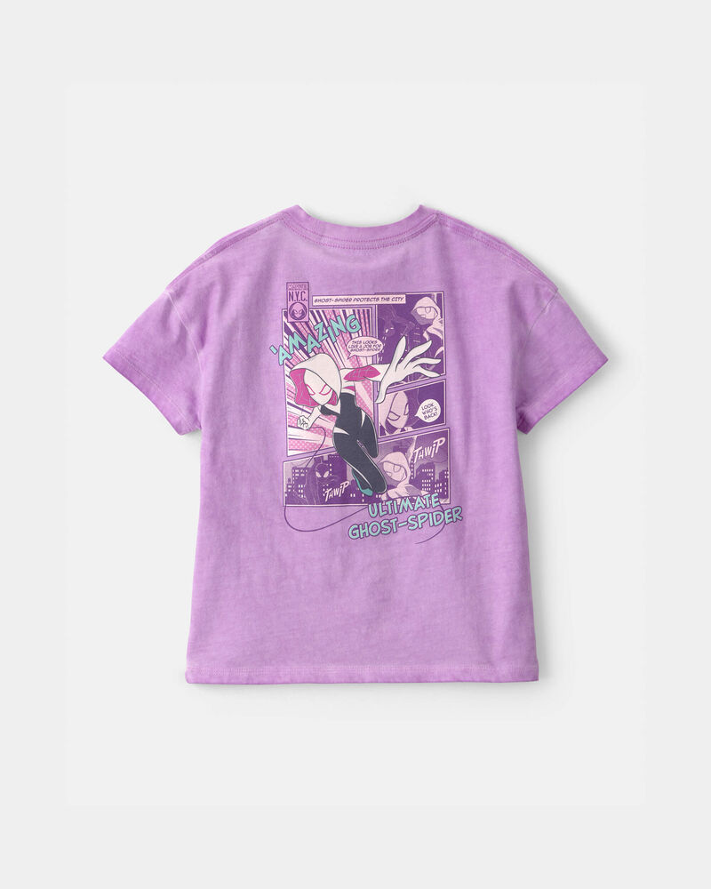 Toddler Girl Ghost-Spider Graphic Tee - Purple, image 2 of 4 slides