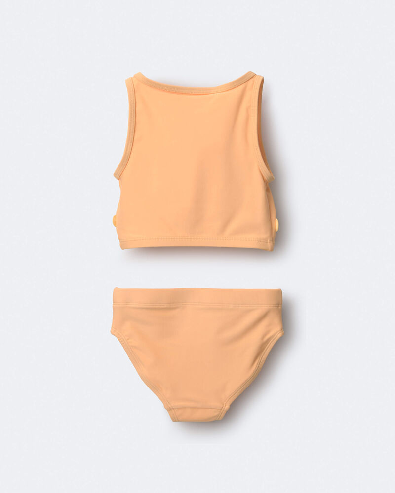 Toddler Girl Floral Tankini Set - Light Orange, image 4 of 6 slides