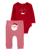 Baby 2-Piece My First Christmas Outfit Set, image 1 of 4 slides