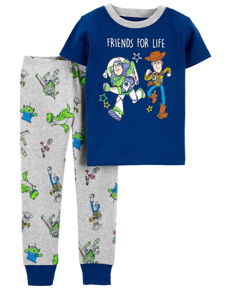 Blue 2-Piece Toy Story 100% Snug Fit Cotton Pyjamas
