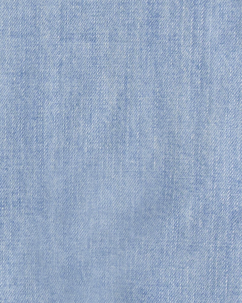 B&eacute;b&eacute; - Salopette courte en chambray de coton biologique, image 4 sur 4 diapositives