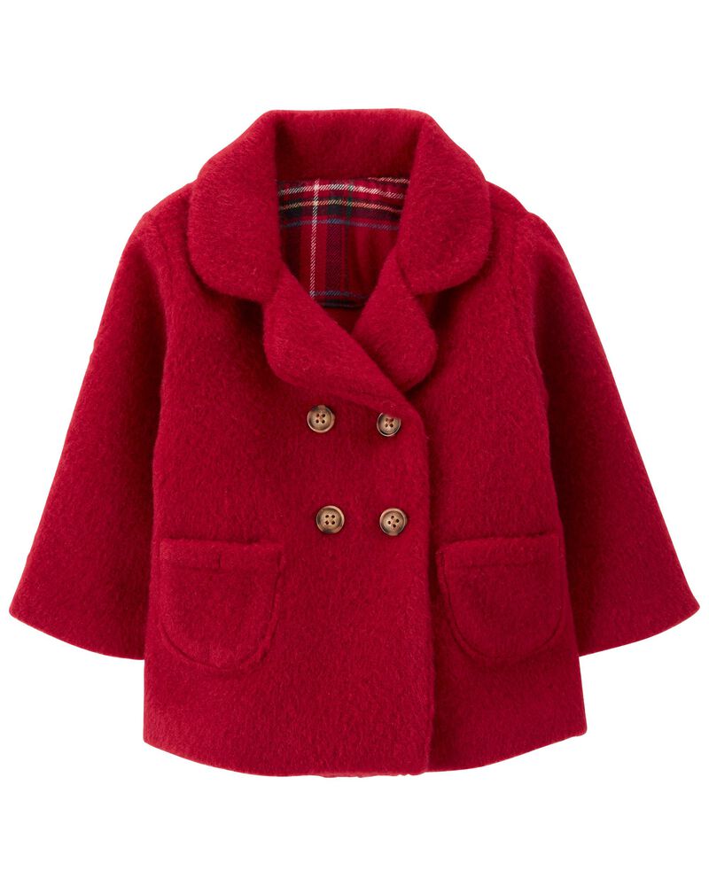 Fleece-Lined Peacoat, image 1 of 4 slides